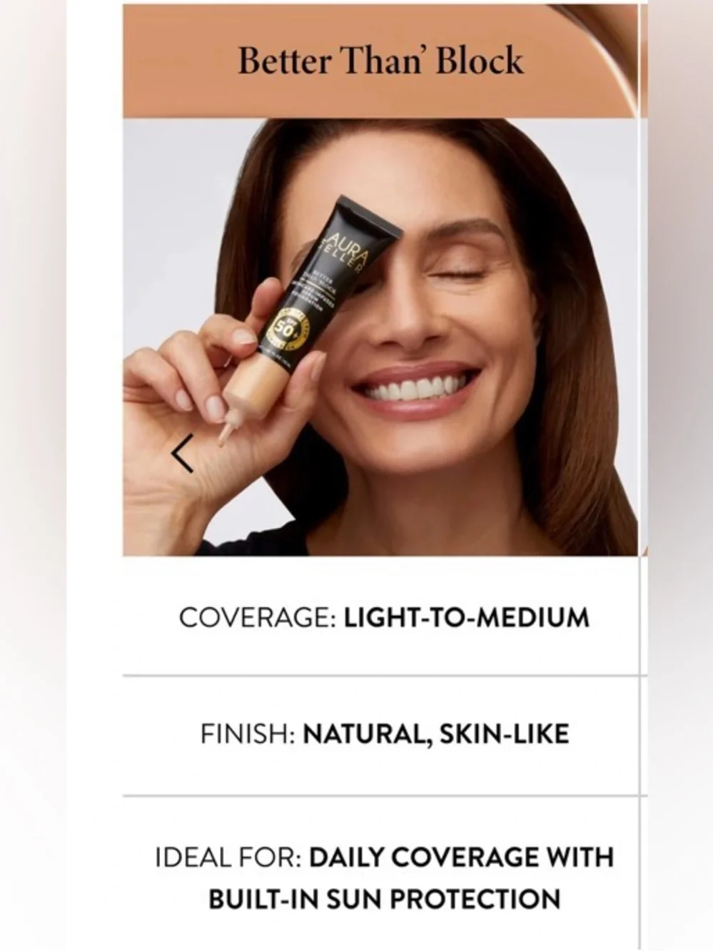 LAURA GELLER BETTER THAN BLOCK SERUM FOUNDATION SPF 50/ LIGHT TO MEDIUM